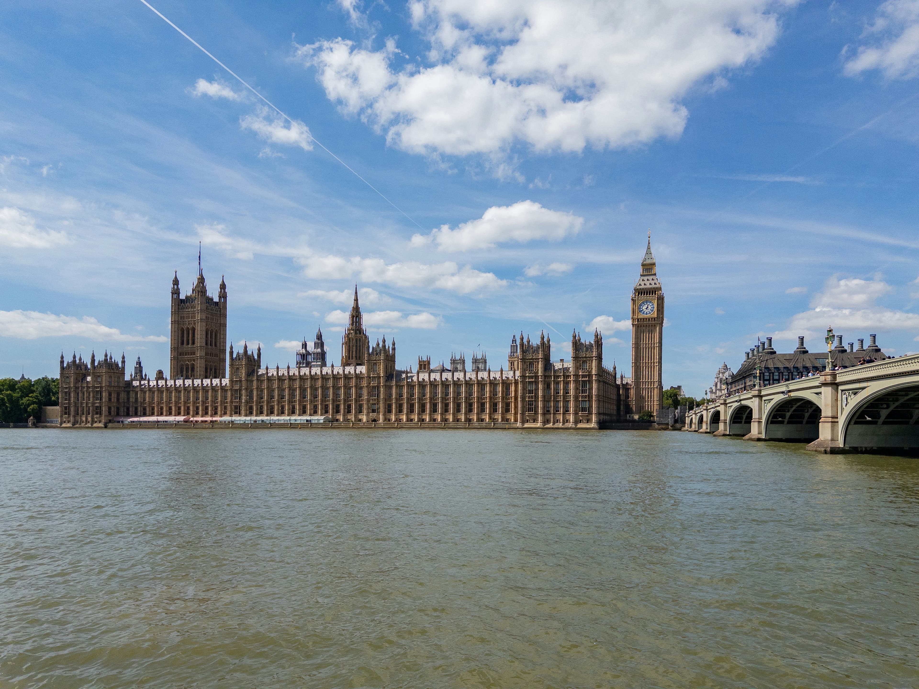 UK government building in Westminster representing public business funding
